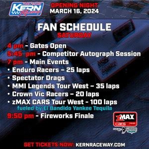 Opening Night Fan Guide Kevin Harvick S Kern Raceway