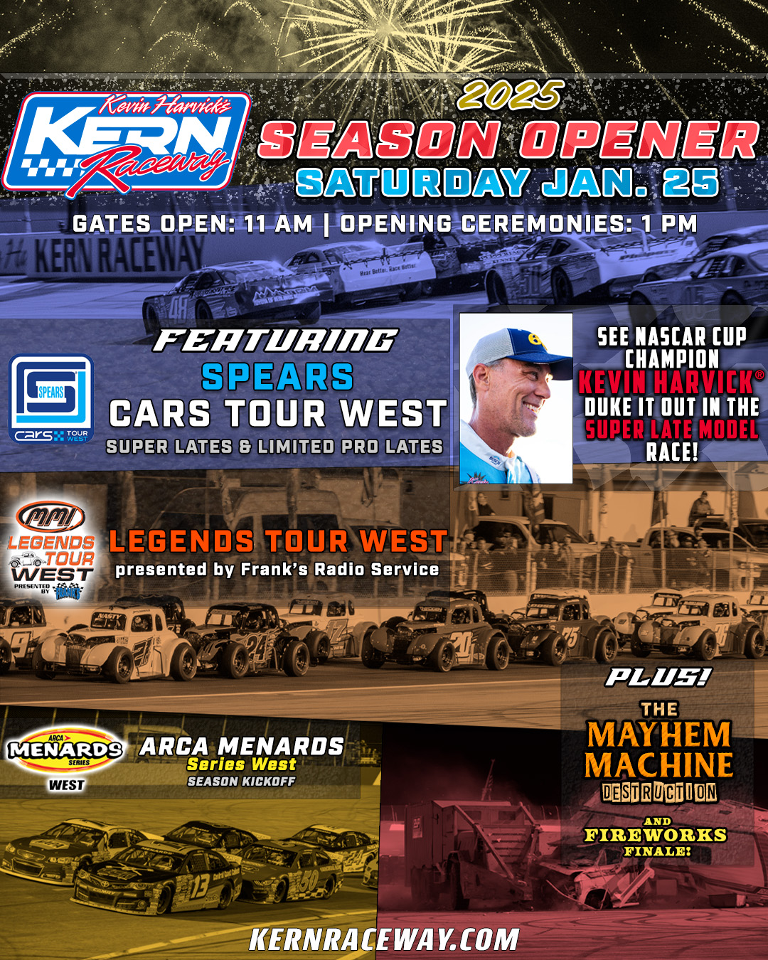 FAN GUIDE 2025 Season Opener with SPEARS CARS Tour West featuring